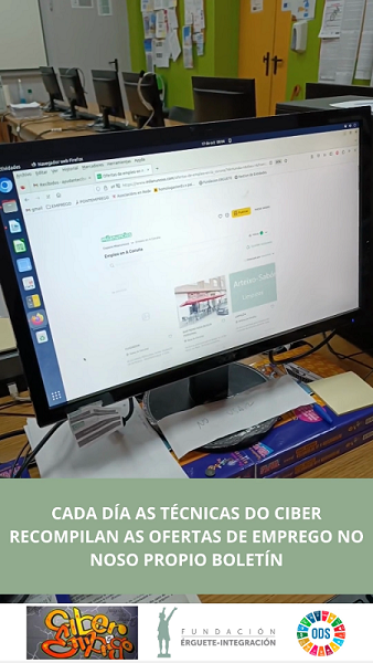 As técnicas do Ciberemprego recompilan as ofertas diarias de emprego de Vigo e A Coruña